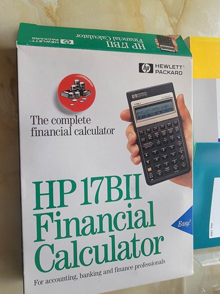 New HP 17BII financial calculator