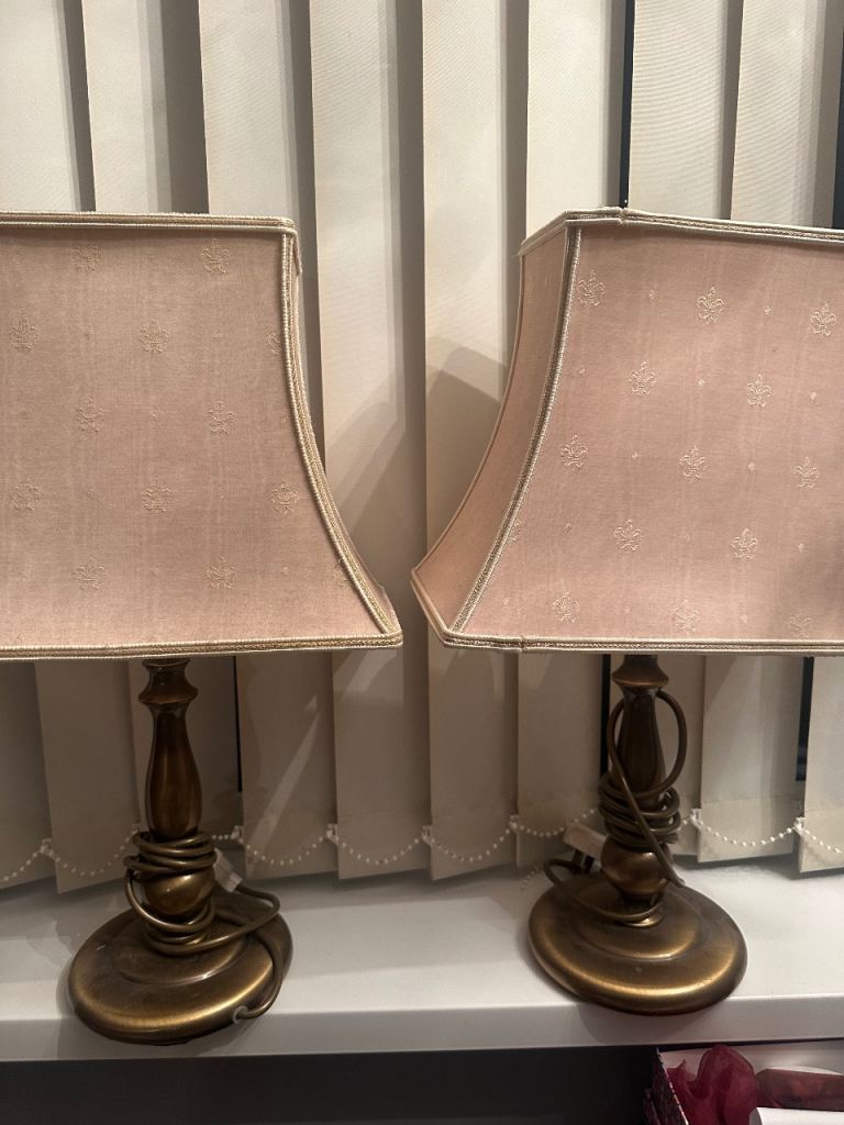 Two bedside or living room lamps