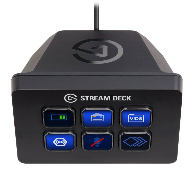 Elgato Stream Deck Mini Customizable LCD Content Creation Controller for gaming pc desktop computer 