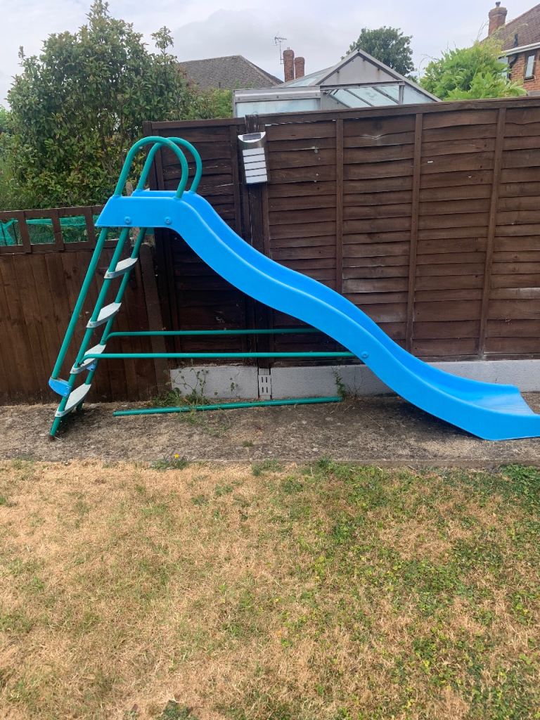 Large Blue Garden Slide – Good Condition