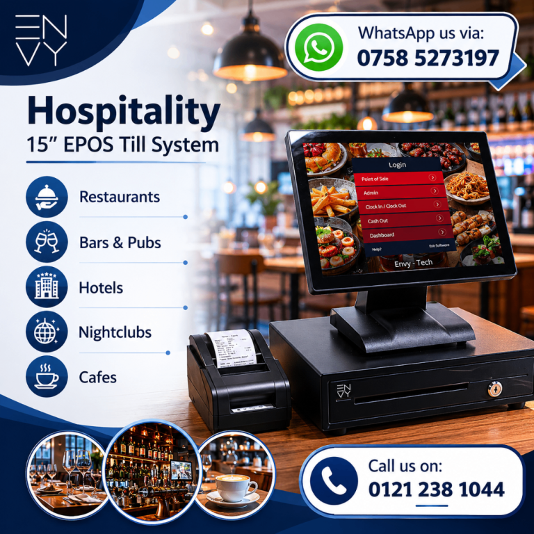 15” Hospitality EPOS System for Restaurants, Cafes & Bars