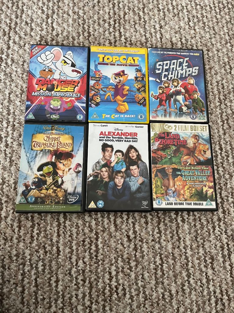 DVD Bundle - Danger Mouse, Top Cat, Space Chimps, Muppet Treasure Island, Alexander