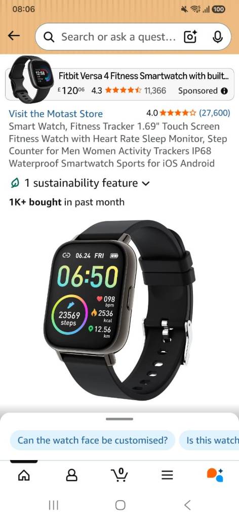 Smart watch/fitness tracker
