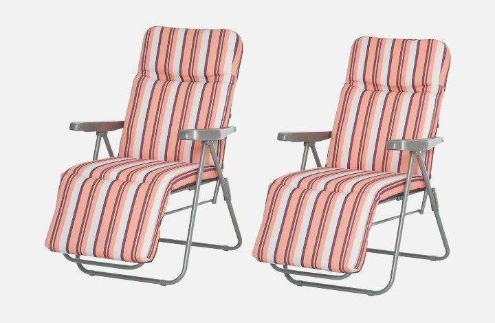 Pair sunlounger