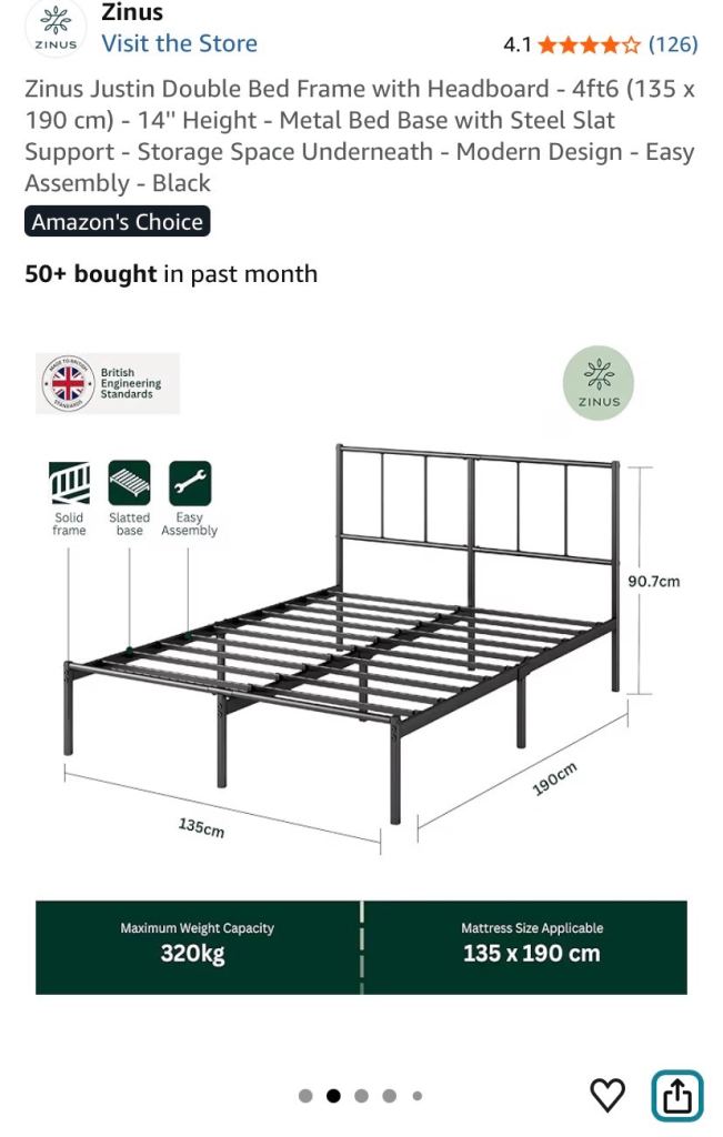 FREE Bed frame and mattress