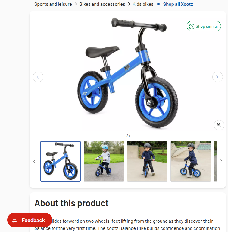 child safety gate swap for this brand new bike still in box