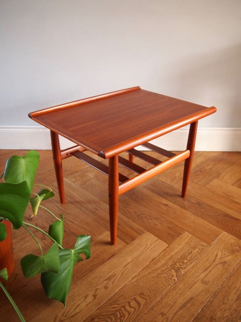 Mid Century Danish Grete Jalk for Glostrup Mobelfabrik Teak Coffee Table Vintage 1960s