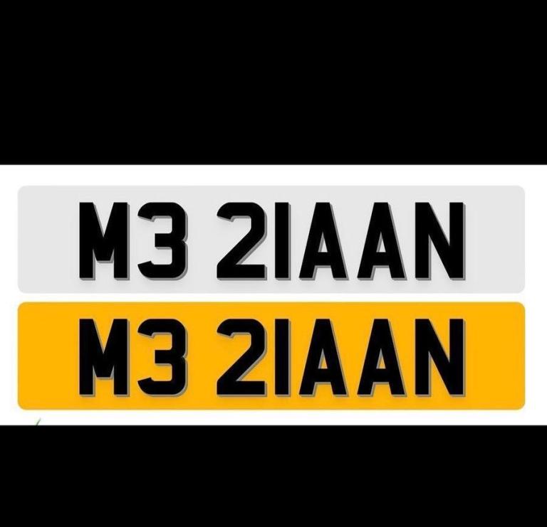 ZAIN M3 private number plate 