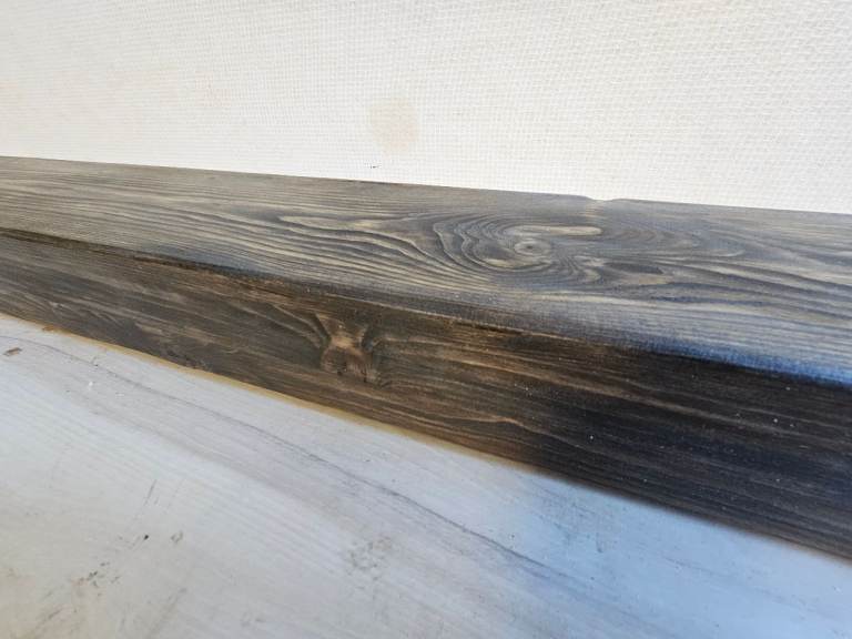 Custom Mantles Beam Reclaimed Rustic Pine Hearth Slate