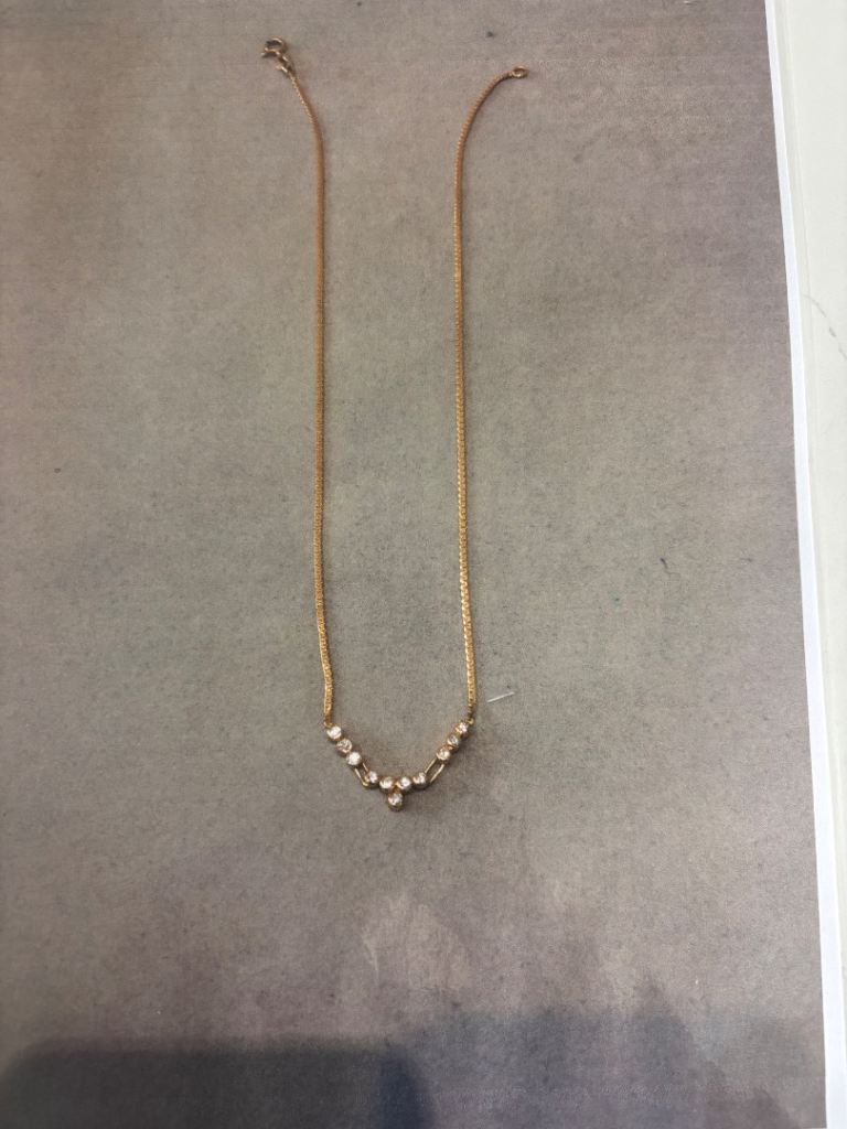 18ct gold diamond necklace 