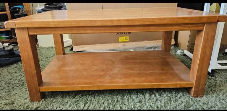Wooden coffee table