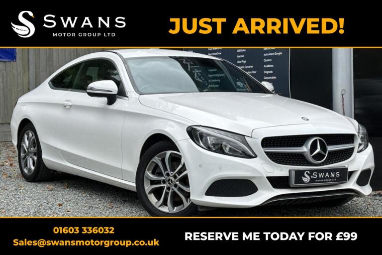 2017 Mercedes Benz 2.0 C200 Sport Petrol Manual 2 Door Coupe White