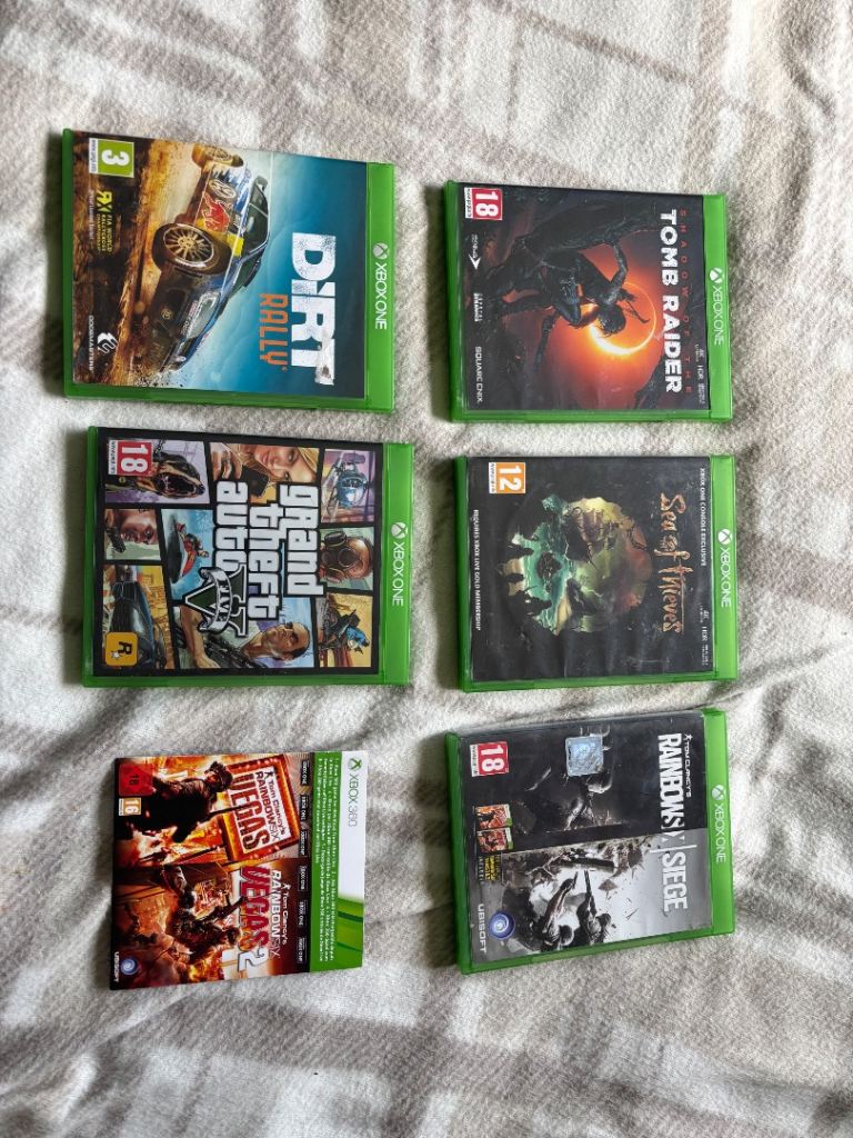 Xbox One Games Bundle – Dirt, GTA V, Tomb Raider, and More