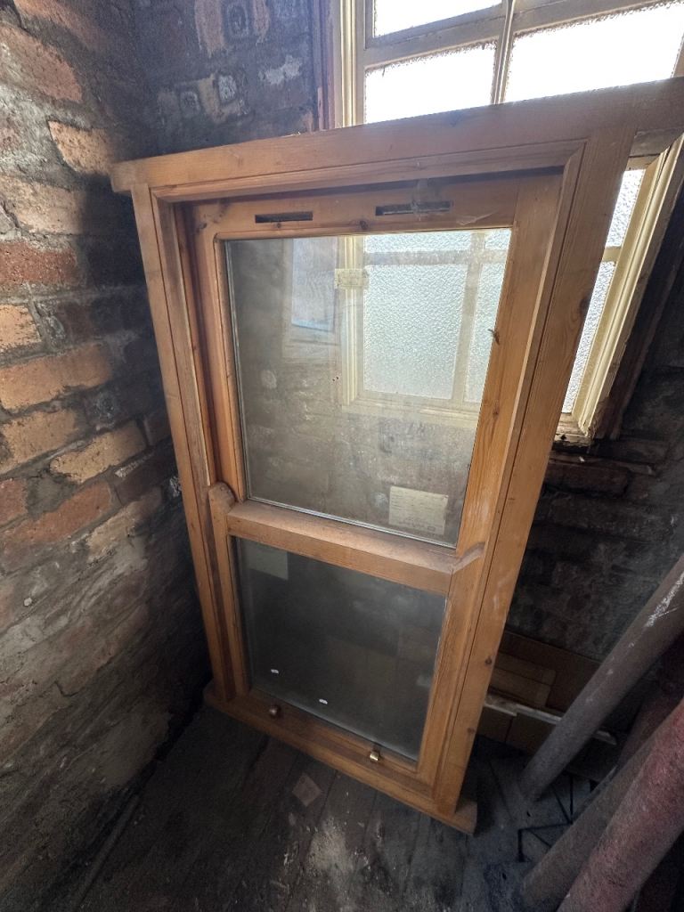 2 x Timber Double Glazed Sash Windows – Never Installed