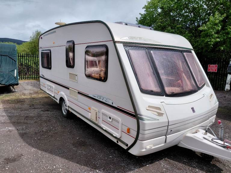 Abbey Gts fixed double bed 4 berth caravan 
