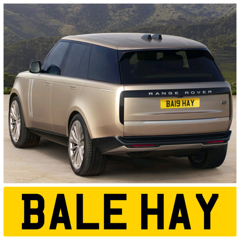 BALE HAY PRIVATE REGISTRATION CHERISHED CAR NUMBER PLATE 