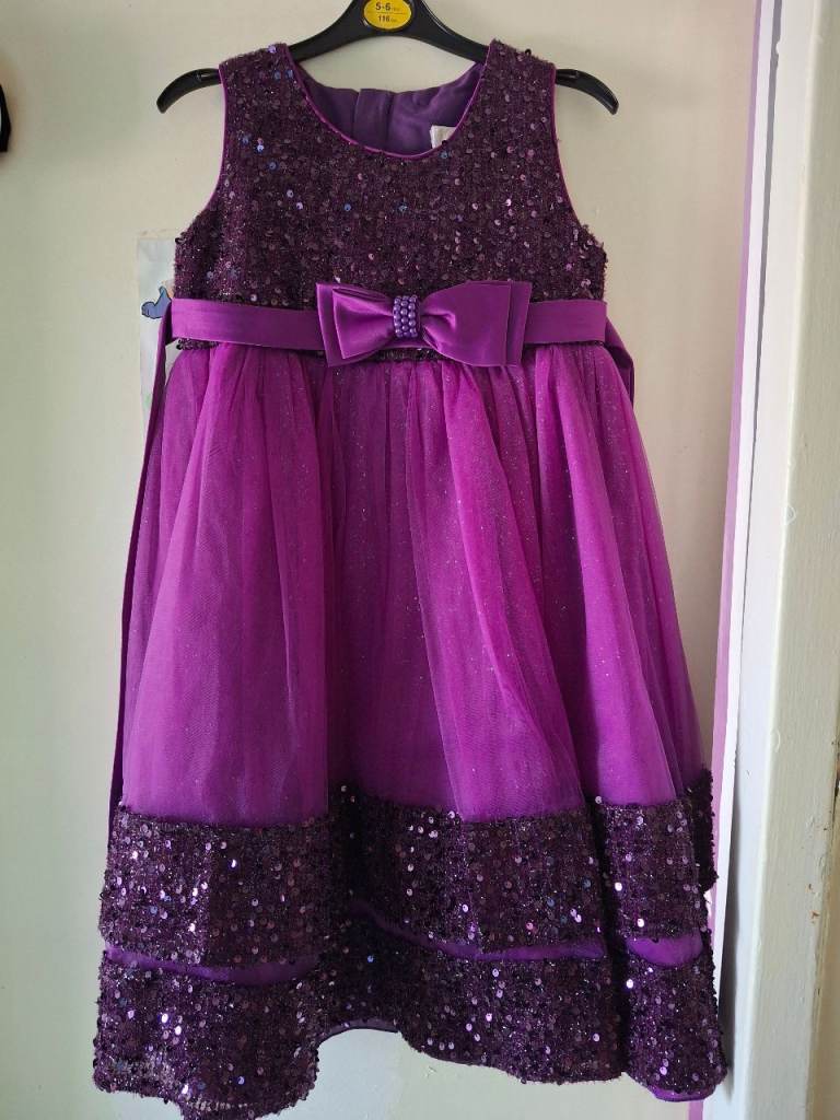 Purple sequin dress 