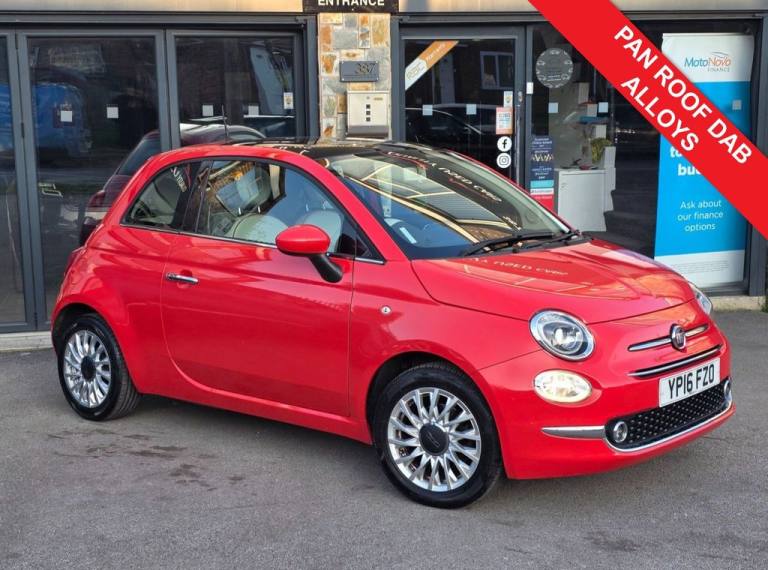 2016 Fiat 500 1.2 Lounge Hatchback 3dr Petrol Manual Euro 6 (s/s) (69 bhp) Hatchback Petrol Manual
