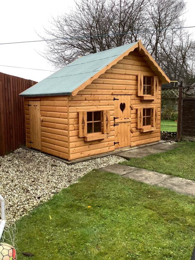 6x10 Playhouse upstairs 20mm Log effect 