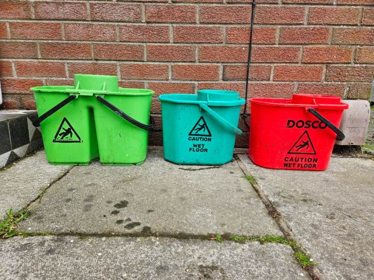 Free Mop Buckets.