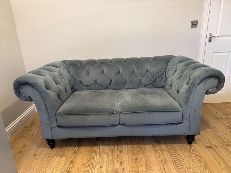 Chesterfield velvet sofa