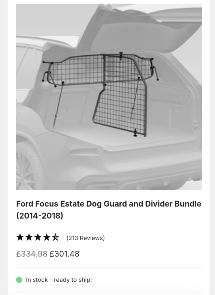 TravAll Dog Guard Full System - Ford Focus 20XX