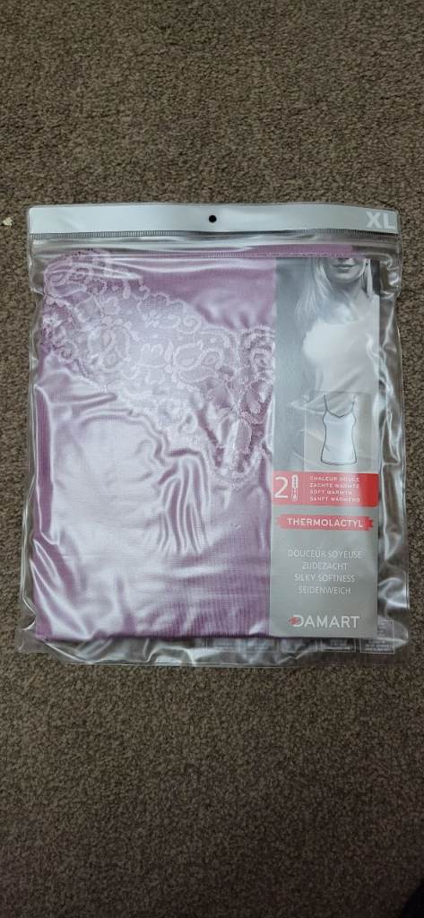 Ladies Damart Camisole top Twin pack XL