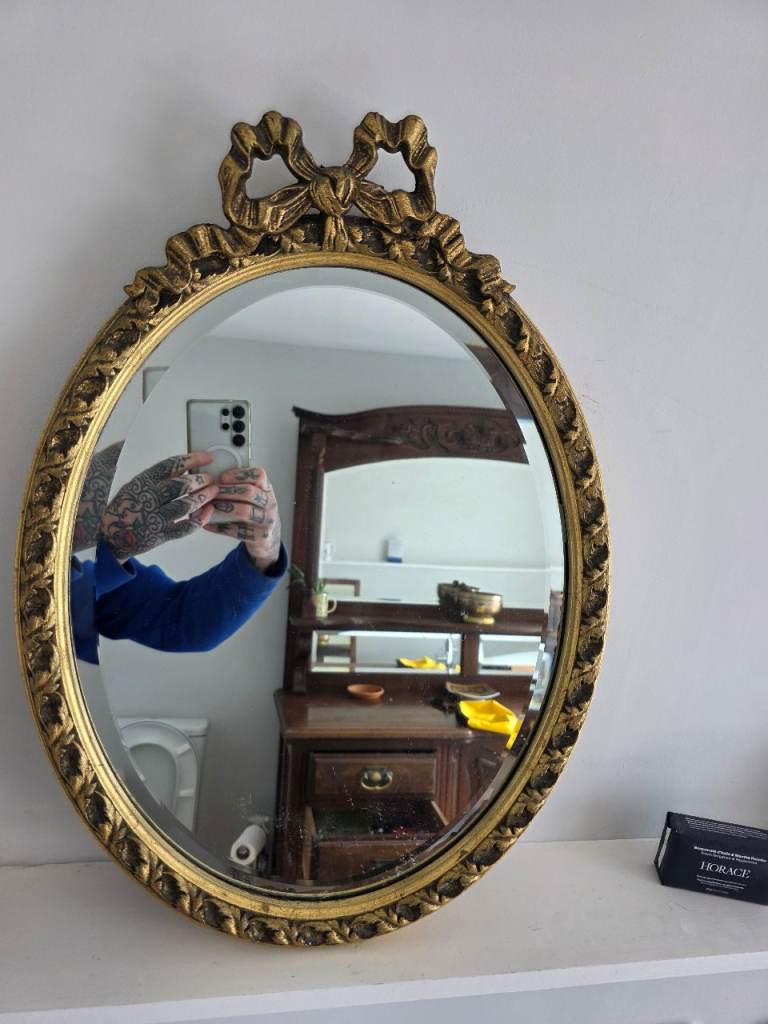 Ornate french style mirror vintage
