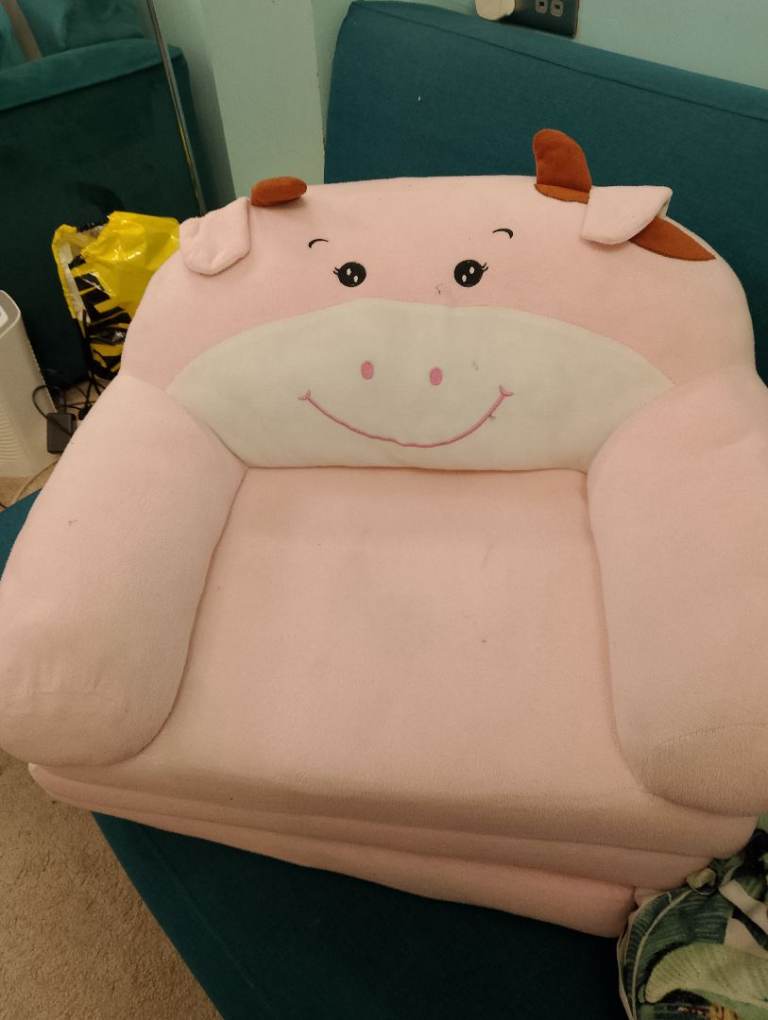 kids pink foldable sofa is  available 