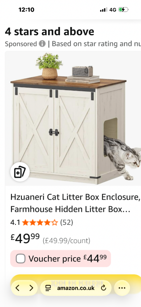 Cat Hidden litter enclosure
