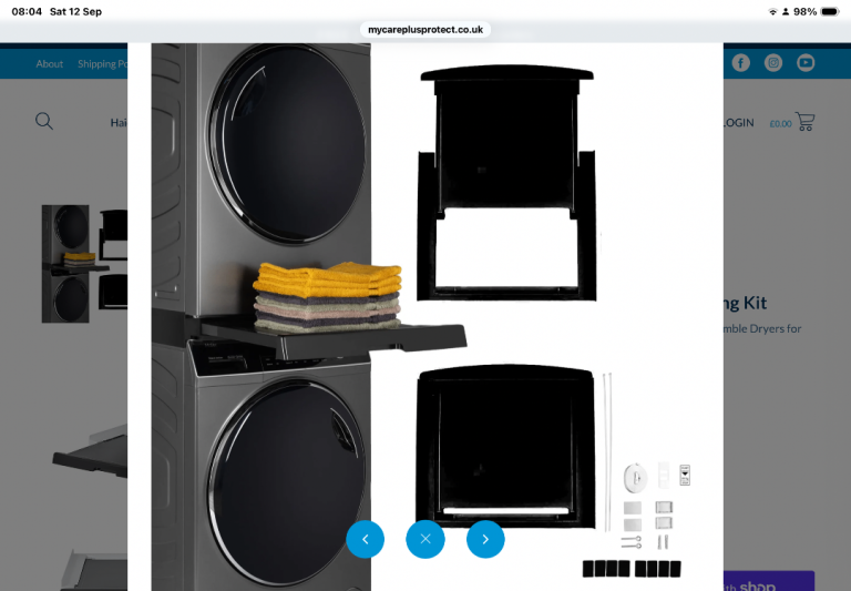 Universal stacking kit Washer / dryer 