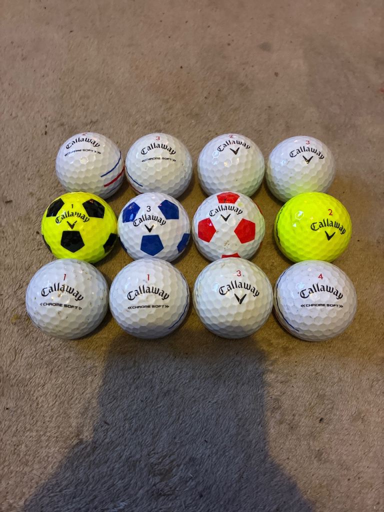 12 x Callaway Chromesoft golf balls
