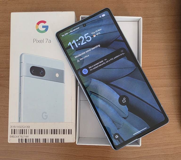 Google Pixel 7a Smart Phone. Boxed - Dual SIM - Unlocked to All networks