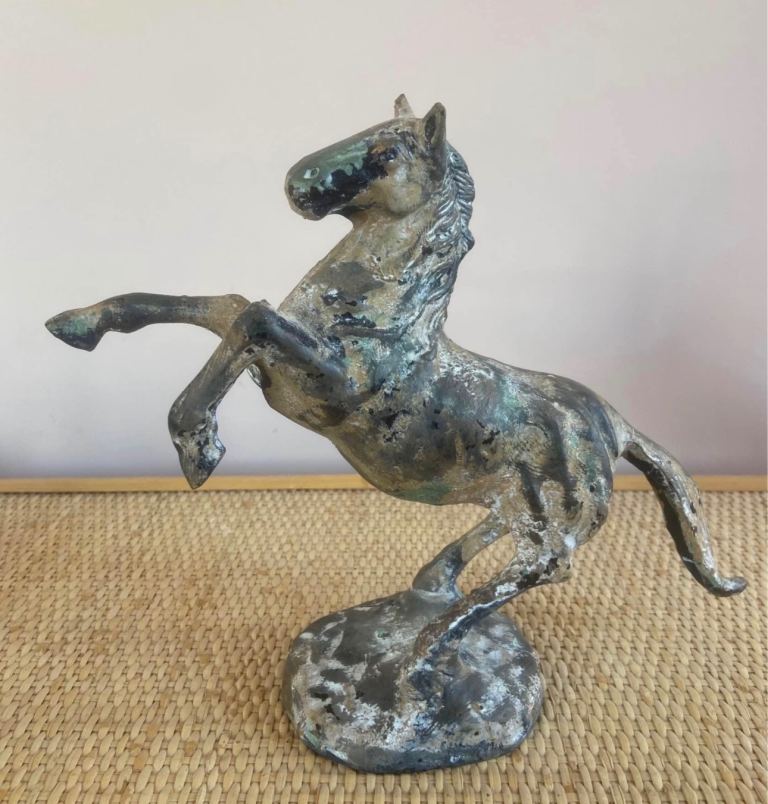 Antique bronze effect, Horse statuette