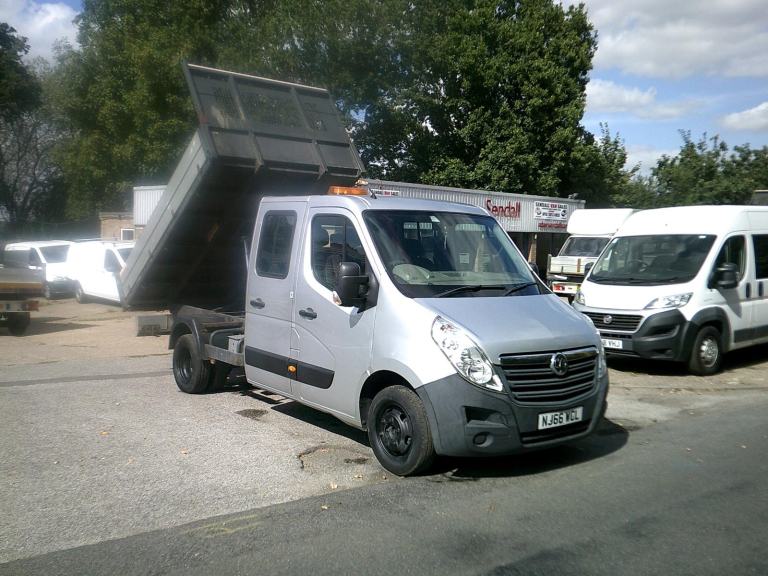 Vauxhall Movano CREW TIPPER,2016,66 REG,ONLY 121k,1 OWNER,AIRCON,VERY CLEAN VAN