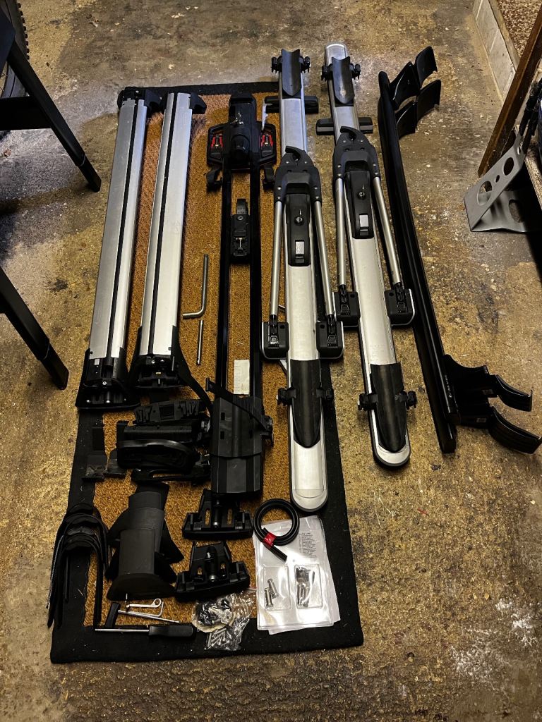 Roof bars and bike carriers various.