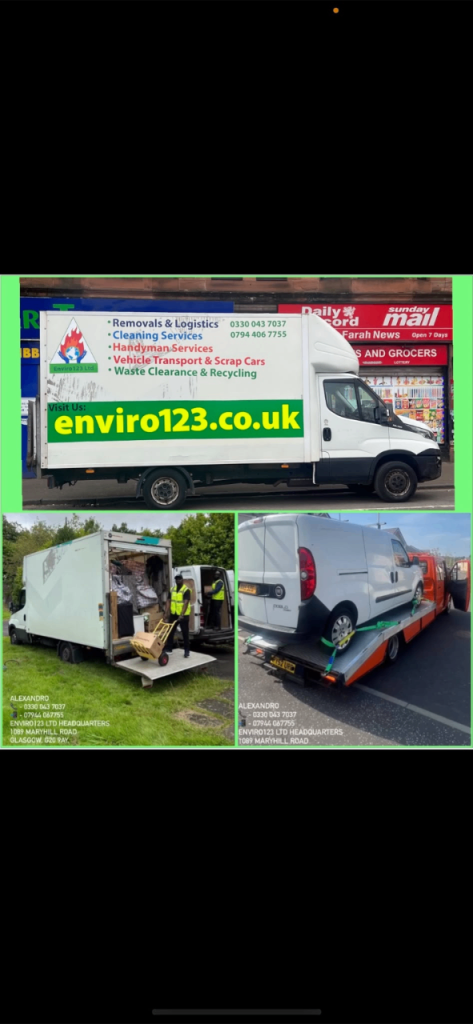 Home Moving / Man & Van / HANDYMAN/ WASTE RECYCLING / SCRAP CAR BUY CASH 