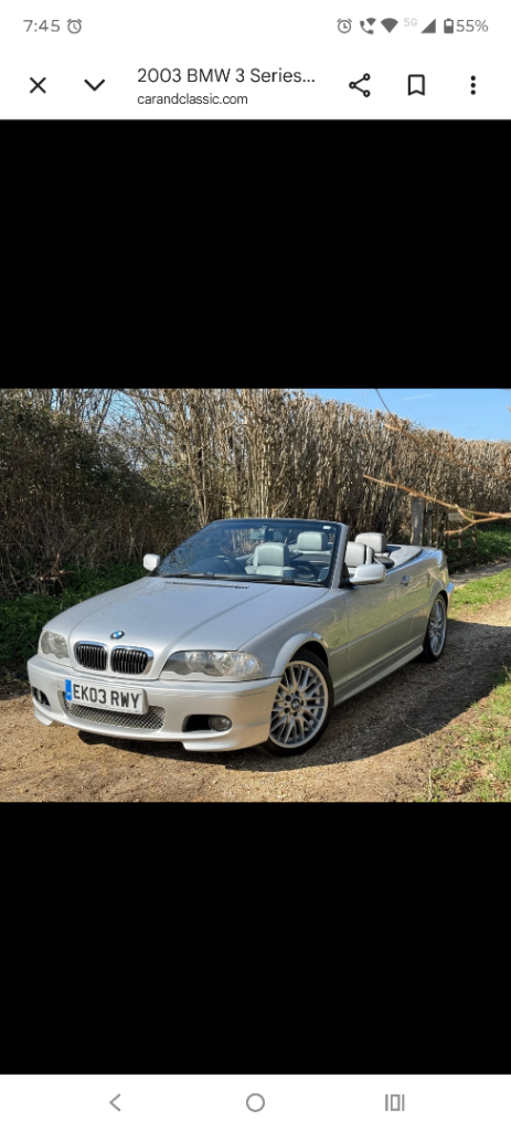 BMW, 3 SERIES, Convertible, 2002, Manual, 2494 (cc), 2 doors