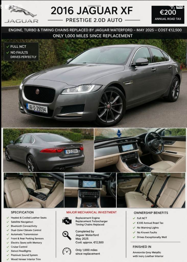 Jaguar xf (mint, engine replaced, low tax), Merc, BMW vrt paid 