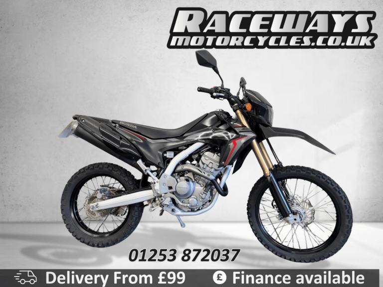 HONDA CRF250L 2020 20 REG 1,582 MILES BLACK USED MOTORCYCLE 250CC