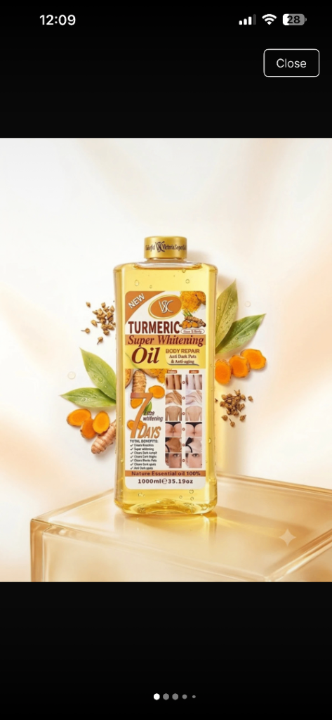 Turmeric Super Whitening Oil - New, 1000ml