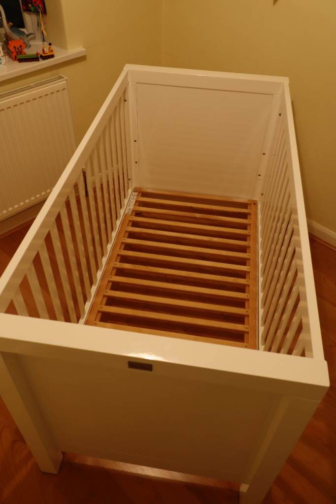 SILVER CROSS Cotbed/Toddler Bed 2 in 1 Notting Hill in Gloss White All Parts & Instructions