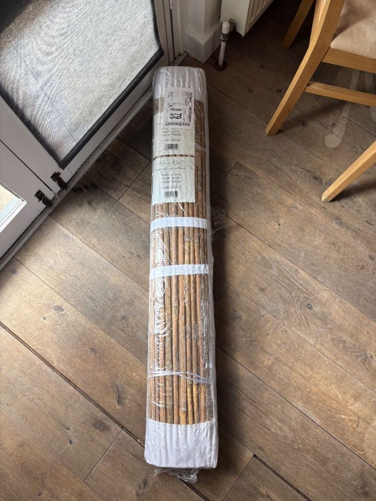 New Bamboo Flat Fencing Screening Roll – Natural, 400x120cm
