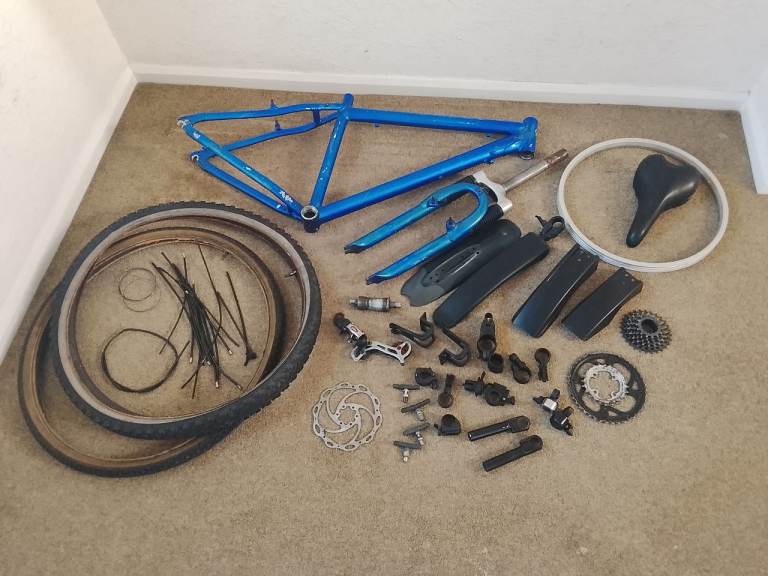 Job Lot / Bundle Of Bike / Bicycle Parts - Frame, Forks etc