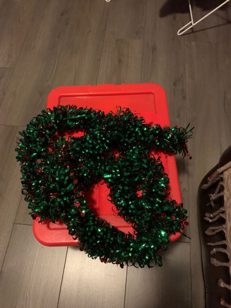 5 Christmas Chunky Tinsel Garland