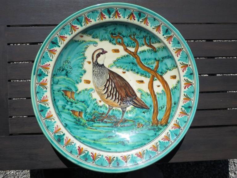 Spanish serving dish traditional design hand painted