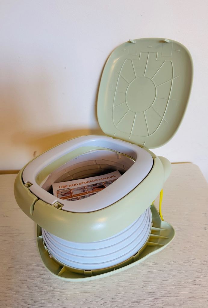 Foldable Training Toilet Seat & Travel Potty Chair for Kids, Car, Camping, Indoor & Outdoor Use