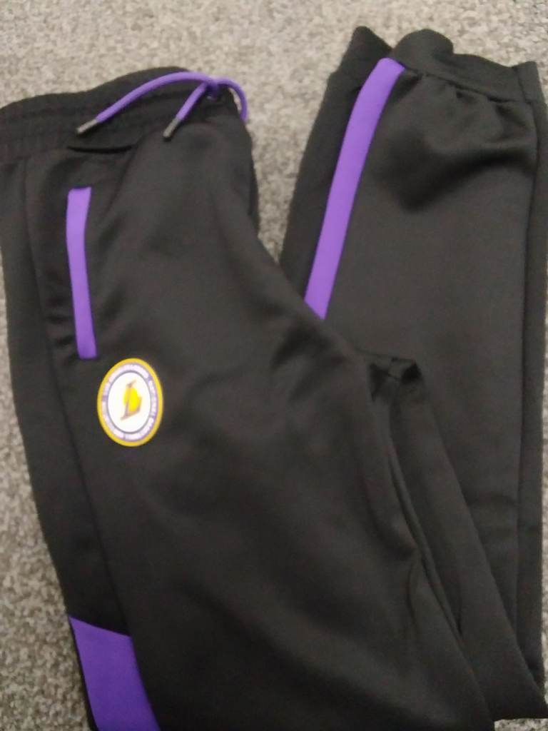 Lakers Los Angeles Black and Purple Tracksuit Bottoms
