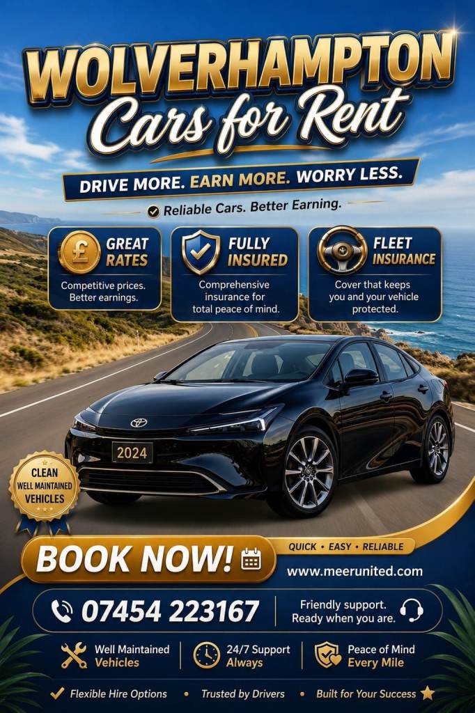 WOLVERHAMPTON PLATED CARS for PRIVATE HIRE TAXI, UBER BOLT PRIVATE CAB OFFICES, DRIVE AND EARN