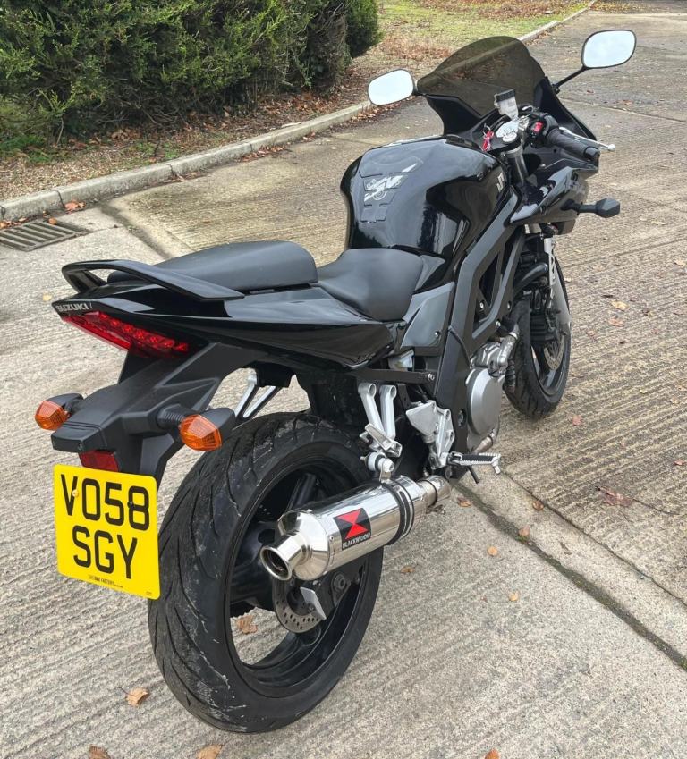 2008 58 SUZUKI SV650S K7 SV 650 21k MILES BLACK SPORTS TOURER CLEAN SV650